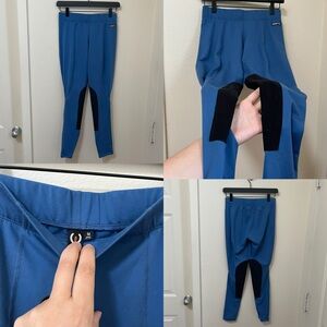 •KERRITS• Flow Rise Knee Patch Performance Tight True Blue